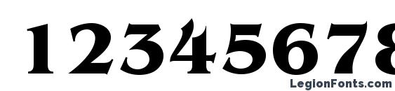 Agbengalyc bold Font, Number Fonts