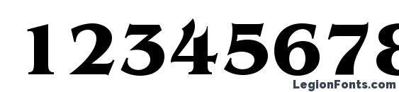 AGBenguiatCyr Bold Bold Font, Number Fonts