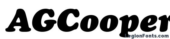 Шрифт AGCooperCyr Italic normal
