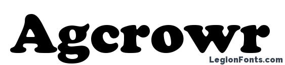 Agcrowr Font