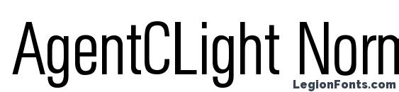 AgentCLight Normal Font
