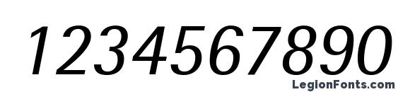 AgfaRotisSemisans Italic Font, Number Fonts