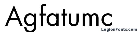 шрифт Agfatumc, бесплатный шрифт Agfatumc, предварительный просмотр шрифта Agfatumc