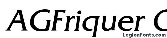AGFriquer Oblique Font