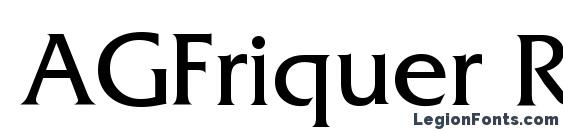 AGFriquer Roman Font