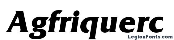 шрифт Agfriquerc bolditalic, бесплатный шрифт Agfriquerc bolditalic, предварительный просмотр шрифта Agfriquerc bolditalic