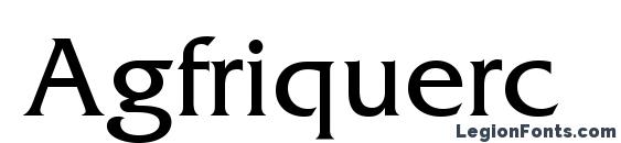 шрифт Agfriquerc, бесплатный шрифт Agfriquerc, предварительный просмотр шрифта Agfriquerc