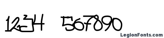 Aggstock Font, Number Fonts