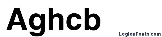 шрифт Aghcb, бесплатный шрифт Aghcb, предварительный просмотр шрифта Aghcb