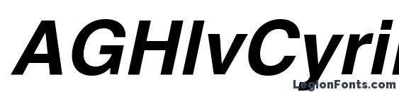 AGHlvCyrillic Bold Italic Font