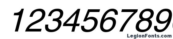 AGHlvCyrillic Normal Italic Font, Number Fonts