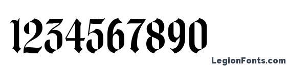 Agincourt LET Plain.1.0 Font, Number Fonts