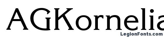 AGKornelia font, free AGKornelia font, preview AGKornelia font