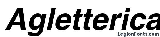 Aglettericac bolditalic Font, OTF Fonts
