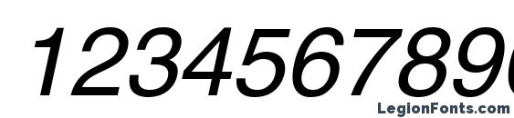 Aglettericac italic Font, Number Fonts