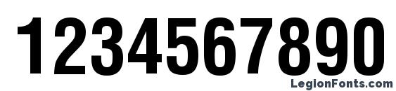AGLettericaCondensed Bold Font, Number Fonts