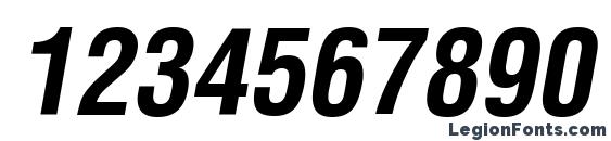 AGLettericaCondensed BoldOblique Font, Number Fonts