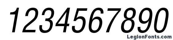Aglettericacondensedc italic Font, Number Fonts