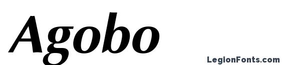 Agobo font, free Agobo font, preview Agobo font