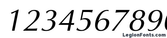 AGOptimaCyr Oblique Font, Number Fonts