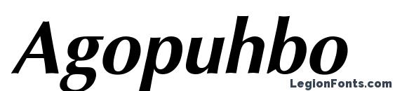 Agopuhbo Font