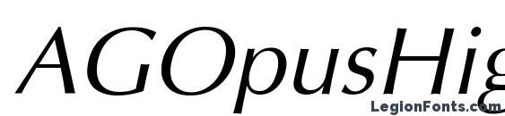 шрифт AGOpusHighResolution Oblique, бесплатный шрифт AGOpusHighResolution Oblique, предварительный просмотр шрифта AGOpusHighResolution Oblique