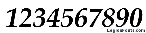 AGPalatial BoldItalic Font, Number Fonts