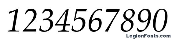 AGPalatial Italic Font, Number Fonts