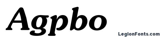 Agpbo font, free Agpbo font, preview Agpbo font
