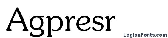 Agpresr font, free Agpresr font, preview Agpresr font