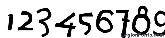AgrafieLL Font, Number Fonts