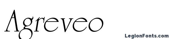 шрифт Agreveo, бесплатный шрифт Agreveo, предварительный просмотр шрифта Agreveo