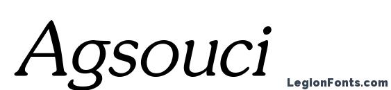 Agsouci font, free Agsouci font, preview Agsouci font