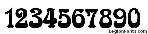 Aidan Thin Bold Font, Number Fonts
