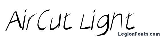 AirCut Light font, free AirCut Light font, preview AirCut Light font