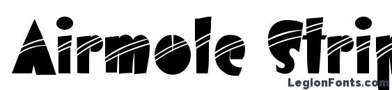 Airmole Stripe Font, African Fonts