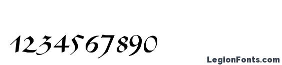 AIVAKC Regular Font, Number Fonts