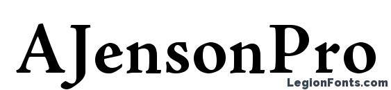 шрифт AJensonPro Bold, бесплатный шрифт AJensonPro Bold, предварительный просмотр шрифта AJensonPro Bold