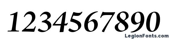 AJensonPro BoldItSubh Font, Number Fonts