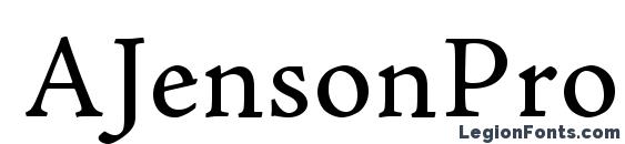 шрифт AJensonPro Capt, бесплатный шрифт AJensonPro Capt, предварительный просмотр шрифта AJensonPro Capt