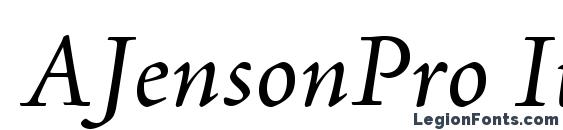 шрифт AJensonPro It, бесплатный шрифт AJensonPro It, предварительный просмотр шрифта AJensonPro It