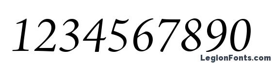 AJensonPro ItSubh Font, Number Fonts