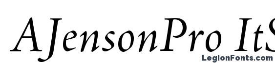 шрифт AJensonPro ItSubh, бесплатный шрифт AJensonPro ItSubh, предварительный просмотр шрифта AJensonPro ItSubh