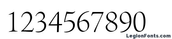 AJensonPro LtDisp Font, Number Fonts