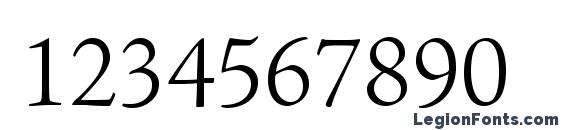 AJensonPro LtSubh Font, Number Fonts