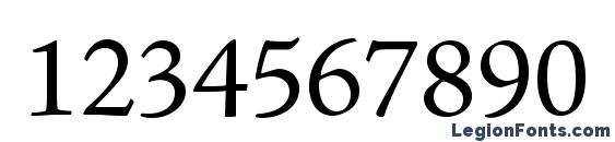 AJensonPro Regular Font, Number Fonts