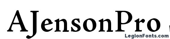 AJensonPro Semibold Font, OTF Fonts