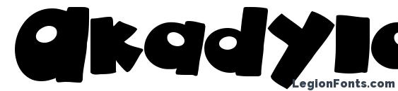 шрифт Akadylan plain, бесплатный шрифт Akadylan plain, предварительный просмотр шрифта Akadylan plain