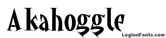 Akahoggle font, free Akahoggle font, preview Akahoggle font