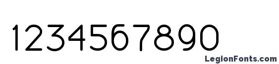 Akashi MF Font, Number Fonts